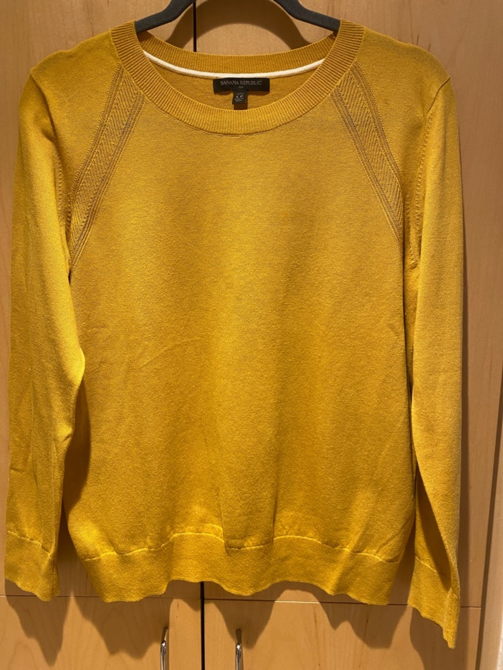 Banana Republic Mustard Yellow Crewneck Sweater